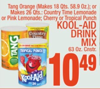 C Town Kool-aid drink mix 63 oz. cnstr. offer