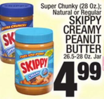 C Town Skippy creamy peanut butter 26.5-28 oz. jar offer