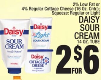 C Town Daisy sour cream 14 oz. tube offer