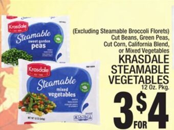 C Town Krasdale steamable vegetables offer