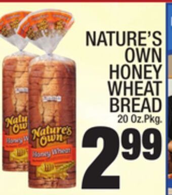 C Town Nature's own honey wheat bread offer