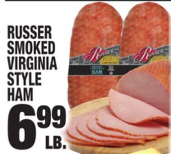 C Town Russer smoked virginia style ham offer