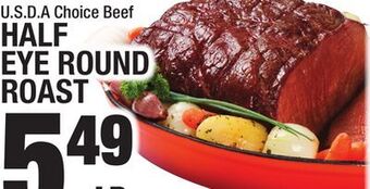 C Town Half eye round roast offer