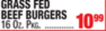 C Town Grass fed beef burgers offer