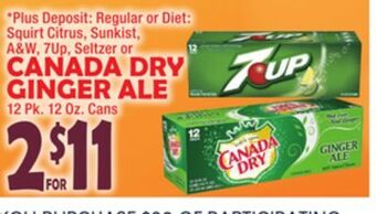 Bravo Supermarkets Canada dry ginger ale offer