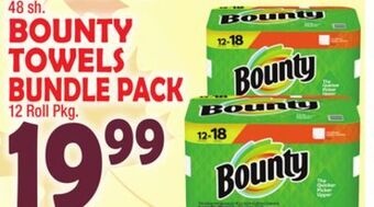 Bravo Supermarkets Bounty towels bundle pack offer