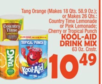 Bravo Supermarkets Kool-aid drink mix 63 oz. cnstr. offer
