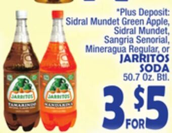 Bravo Supermarkets Jarritos soda offer