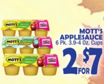 Bravo Supermarkets Mott's applesauce offer