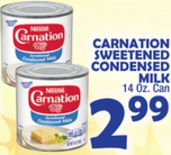 Bravo Supermarkets Carnation sweetened condensed milk offer
