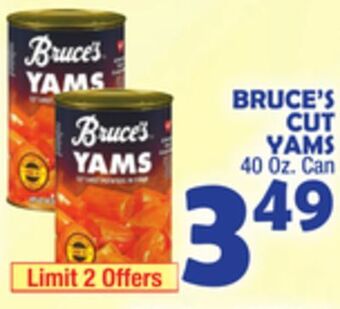Bravo Supermarkets Bruce's cut yams offer