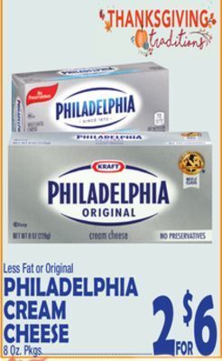 Bravo Supermarkets Philadelphia cream cheese offer