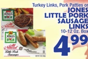 Bravo Supermarkets Jones little pork sausage links offer