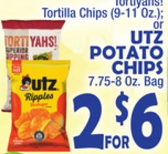 Bravo Supermarkets Utz potato chips 7.75-8 oz. bag offer