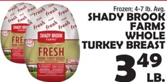 Bravo Supermarkets Shady brook farms whole turkey breast offer