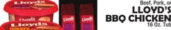 Bravo Supermarkets Lloyd's bbq chicken offer
