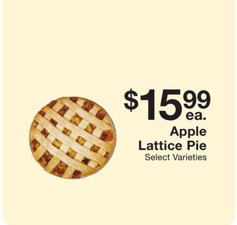 Fairway Store Market Apple lattice pie offer