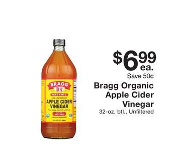 Fairway Store Market Bragg organic apple cider vinegar offer