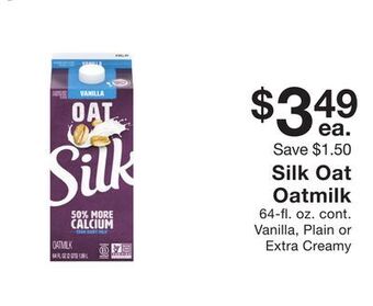 Fairway Store Market Silk oat oatmilk offer