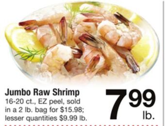 ACME Jumbo raw shrimp offer