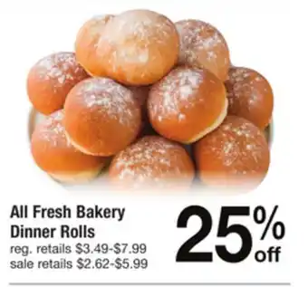 ACME All fresh bakery dinner rolls offer