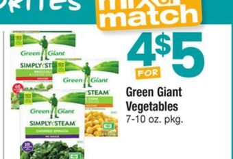 ACME Green giant vegetables offer
