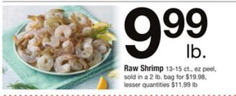 ACME Raw shrimp offer