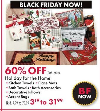 Boscov's Holiday for the home offer