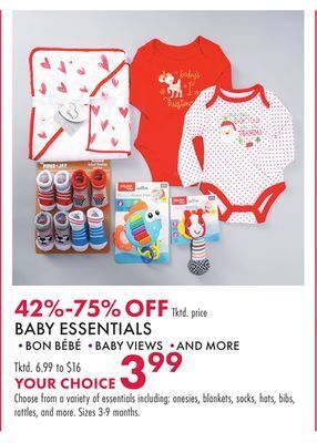 Boscov's Baby essentials offer