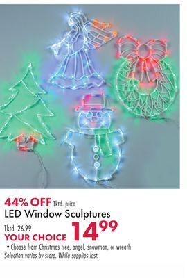 Boscov's Led window sculptures offer