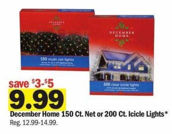 Meijer December Home 150 Ct. Net or 200 Ct. Icicle Lights offer