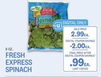 Kings Food Markets Fresh express spinach offer