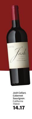 Total Wine Josh cellars cabernet sauvignon offer