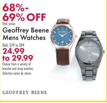Boscov's Geoffrey beene mens watches offer