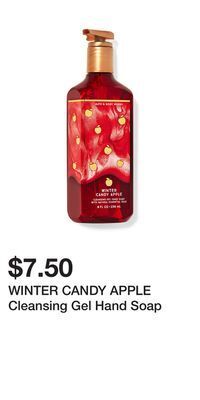Bath & Body Works Winter candy apple cleansing gel hand soap offer