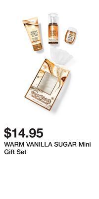 Bath & Body Works Warm vanilla sugar mini gift set offer