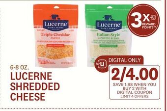 Balducci's Lucerne shredded cheese offer