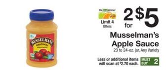 The Fresh Grocer Apple sauce offer