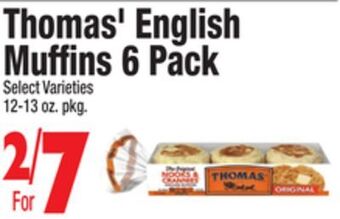 King Kullen Thomas' english muffins 6 pack offer