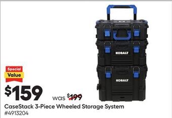 Lowe's Casestack 3-piece wheeled storage system offer