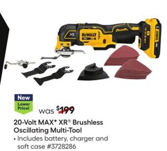 Lowe's 20-volt max f xr® brushless oscillating multi-tool offer