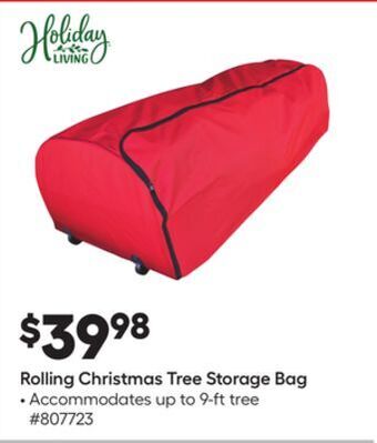 Lowe's Rolling christmas tree storage bag offer