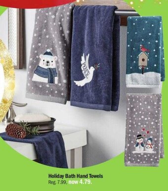 Meijer Holiday Bath Hand Towels offer