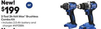 Lowe's 2-tool 24-volt max c brushless combo kit offer
