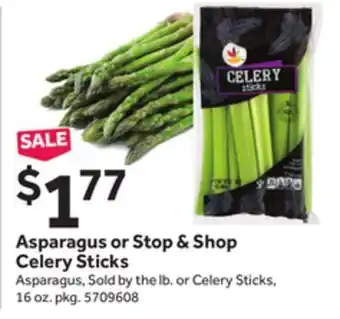 Stop&Shop Asparagus or stop & shop celery sticks offer
