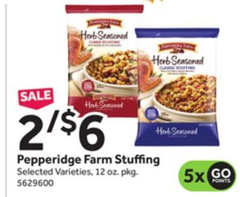 Stop&Shop Pepperidge farm stuffing offer