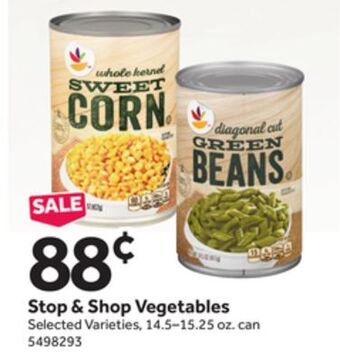Stop&Shop Stop & shop vegetables offer