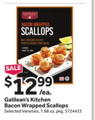 Stop&Shop Galilean's kitchen bacon wrapped scallops offer