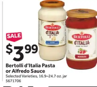 Bertolli d'italia pasta or alfredo sauce
