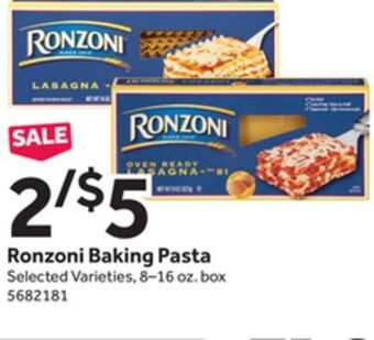 Stop&Shop Ronzoni baking pasta offer
